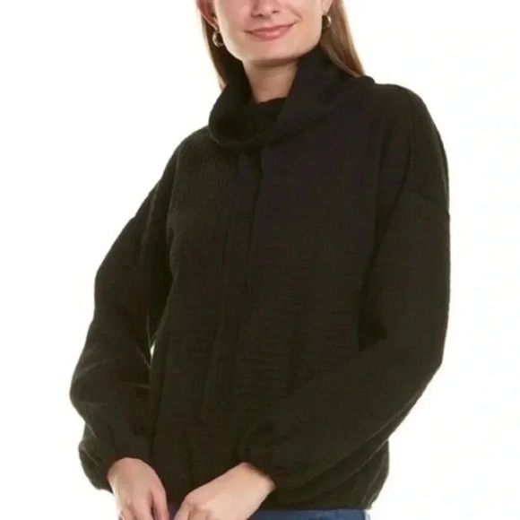 Max studio waffle knit sweater XS black - Picture 1 of 7